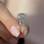 S925 Classic 4.0Ct Solitaire Oval Cut Hidden Halo Engagement Ring In Sterling Silver - Image 8