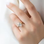 S925 Classic 4.0Ct Solitaire Oval Cut Hidden Halo Engagement Ring In Sterling Silver - Image 2