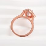 S925 3.0 Carat Stunning Halo Pear Cut Elegant Engagement Ring In Sterling Silver - Image 15