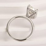 S925 Maxine Timeless Moissanite 3.5 Ct~4.5 Ct Radiant Cut Engagement Ring In Sterling Silver - Image 6