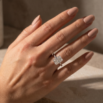 S925 Classic Yellow Gold Radiant Cut Simulated Diamond Engagement Ring For Women - Image 7
