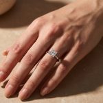 S925 Classic Square Princess Cut Engagement Ring for Women In Sterling Silver - Image 3