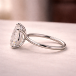 S925 Maxine Moissanite 2.5~4.0Ct Pear Cut Engagement Ring For Women - Image 4