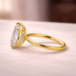 S925 Maxine Moissanite 2.5~4.0Ct Pear Cut Engagement Ring For Women - Image 8