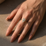 S925 Maxine Moissanite 2.5~4.0Ct Pear Cut Engagement Ring For Women - Image 6