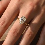 S925 Maxine Moissanite 2.5~4.0Ct Pear Cut Engagement Ring For Women - Image 5