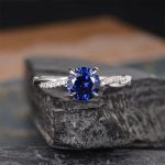 S925 Twist 1.25 Carat Round Cut Promise Ring For Her In Sterling Silver - Image 6