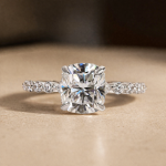 S925 Maxine Moissanite 2.0 Carat Cushion Cut Engagement Ring - Image 8