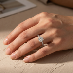 S925 Maxine Moissanite 2.0 Carat Cushion Cut Engagement Ring - Image 7