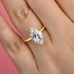 S925 Fashion Marquise Cut Women's Engagement Ring In Sterling Silver - Image 7