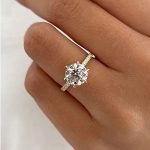 S925 Classic 6 Prong 3.0Ct/4.0Ct Round Cut Simulated Diamonds Engagement Ring Iin Sterling Silver - Image 10