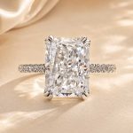 S925 Elegant 4.5Ct Radiant Cut Engagement Ring In Sterling Silver - Image 5