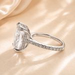 S925 Elegant 4.5Ct Radiant Cut Engagement Ring In Sterling Silver - Image 6