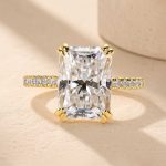 S925 Elegant 4.5Ct Radiant Cut Engagement Ring In Sterling Silver - Image 14
