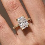 S925 Elegant 4.5Ct Radiant Cut Engagement Ring In Sterling Silver - Image 11