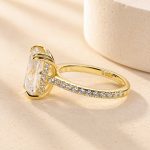 S925 Elegant 4.5Ct Radiant Cut Engagement Ring In Sterling Silver - Image 15