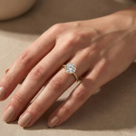 S925 Maxine Classic Moissanite 4.0 Carat Round Cut Engagement Ring - Image 5