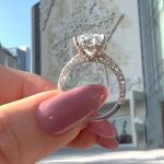 S925 Luxurious Elongated Cushion Cut 9.0Ct Engagement Ring For Women In Sterling Silver - Image 2