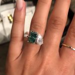 S925 Unique Two Stones Design Radiant & Pear Cut Engagement Ring In Sterling Silver