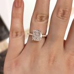 S925 Exclusive Cushion Cut Women's Engagement Ring In Sterling Silver - Image 12