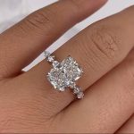 S925 Sparkle 3.5 Ct Radiant Cut Engagement Ring For Women in Sterling Silver