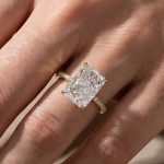S925 Elegant 2.0Ct/ 3.5Ct/ 7.0Ct Radiant Cut Simulated Diamond Promise Ring in Sterling Silver - Image 23