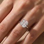 S925 Maxine Stunning Cushion Cut Engagement Ring In Sterling Silver - Image 8
