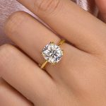 S925 Maxine Moissanite 4.5 Carat Cushion Cut Engagement Ring In Sterling Silver - Image 8