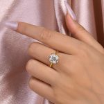 S925 Maxine Moissanite 4.5 Carat Cushion Cut Engagement Ring In Sterling Silver - Image 11