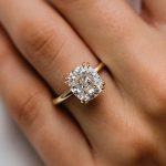 S925 Maxine Stunning Cushion Cut Engagement Ring In Sterling Silver