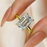 S925 Maxine 5.0Ct Solitaire Emerald Cut Travel Ring - Image 4
