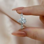 S925 Maxine Luxurious 3Ct Pear Cut Engagement Ring In Sterling Silver - Image 3