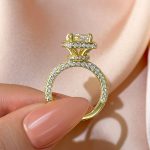 S925 Maxine Noble Halo Radiant Cut Engagement Ring - Image 10