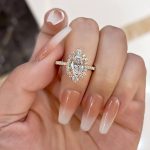 S925 Unique Design Halo Oval Cut Sona Simulated Diamond Engagement Ring In Sterling Silver - Image 9