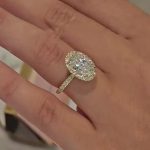 S925 Lovely Halo Oval Cut Engagement Ring For Women In Sterling Silver - Image 6