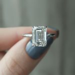 S925  Emerald Cut 3.5 Carat Solitaire Engagement Ring For Her - Image 4