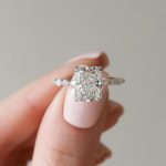 S925 Sparkle 3.5 Ct Radiant Cut Engagement Ring For Women in Sterling Silver - Image 4