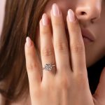 S925 Luxurious Round Cut 4 Prong Solitaire Engagement Ring For Women In Sterling Silver - Image 7