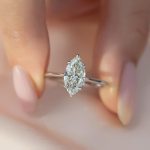 S925 Fashion Marquise Cut Women's Engagement Ring In Sterling Silver - Image 3