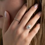 S925 Maxine Classic 5 Prong 2.5 Ct~4.0 Ct Pear Cut Engagement Ring - Image 8