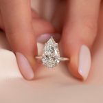 S925 Maxine Classic 5 Prong 2.5 Ct~4.0 Ct Pear Cut Engagement Ring - Image 7