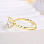 S925 Classic Square Princess Cut Engagement Ring for Women In Sterling Silver - Image 12