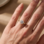 S925 Twist 1.25 Carat/2.0 Carat Round Cut Promise Ring For Her In Sterling Silver - Image 2