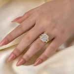 S925 Luxurious Radiant Cut Three Stone Women's Engagement Ring In Sterling Silver - Image 2