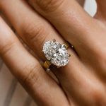 S925 Sterling Silver Solitaire 6.0Ct Oval Cut Engagement Ring For Women